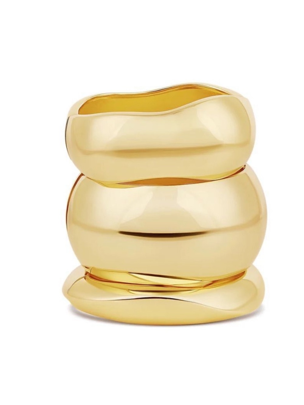 Mayamar Luna Gold Bangle Set (NWT)